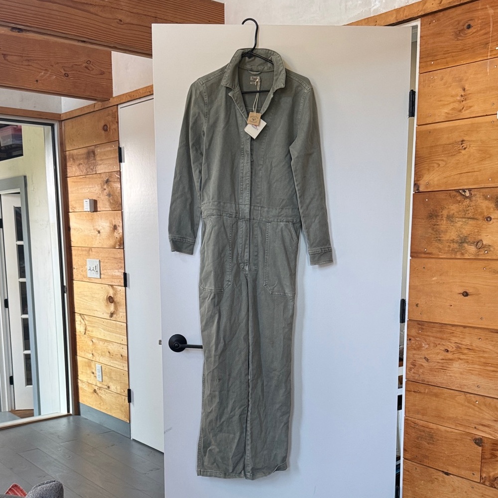 Faherty Olive Jumpsuit